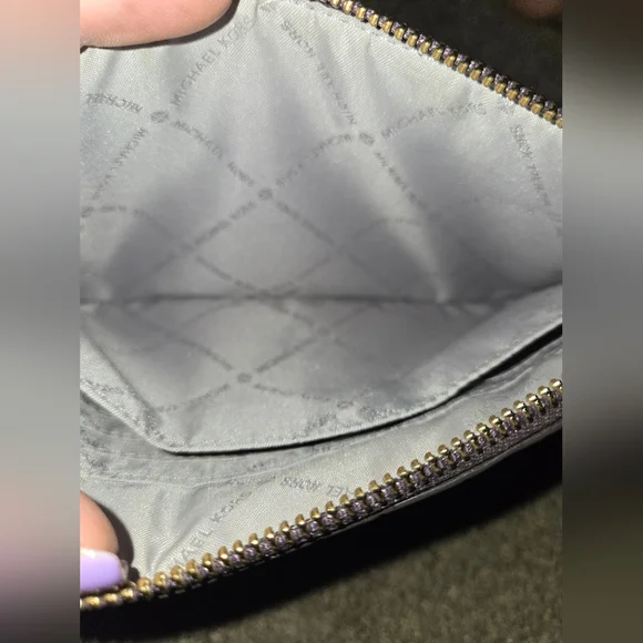 Like New Michael Kors Croc Embossed Oversized Wristlet - Picture 6 of 6